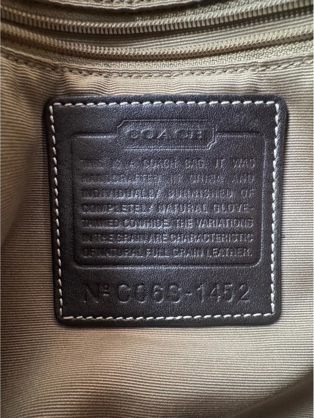 Vintage Coach Soho Slim Duffle Brown Leather Crossbody Shoulder Bag 1452 Y2K